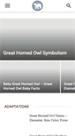 Mobile Screenshot of greathornedowl.net